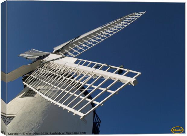 Windmill Melin Llynon, Llanddeusant Anglesey Canvas Print by Glen Allen