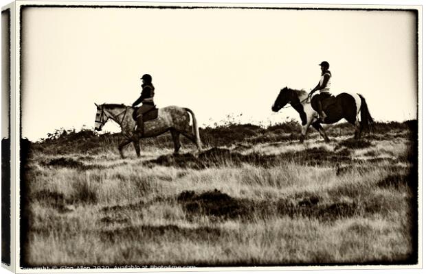 Riding the West Riding Canvas Print by Glen Allen