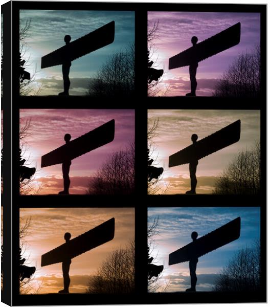 Angel of the North Composite  Canvas Print by Glen Allen