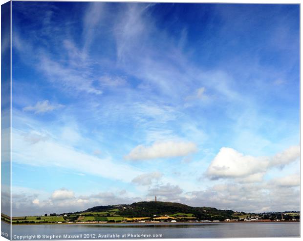 Scrabo Tower Canvas Print by Stephen Maxwell