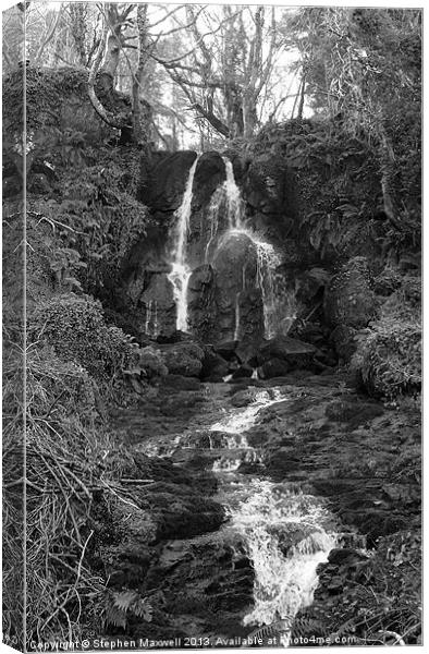 Karn Falls Canvas Print by Stephen Maxwell