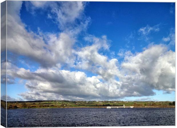 Woodburn Reservoir                          Canvas Print by Stephen Maxwell