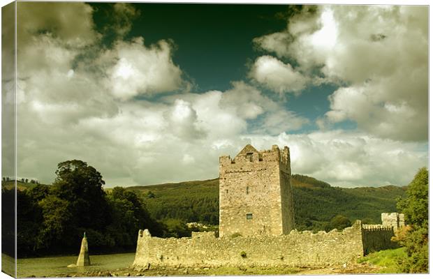 Narrow Water Castle Canvas Print by Stephen Maxwell