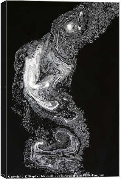 Foam and Froth                               Canvas Print by Stephen Maxwell