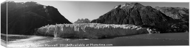 Margerie Glacier Canvas Print by Stephen Maxwell