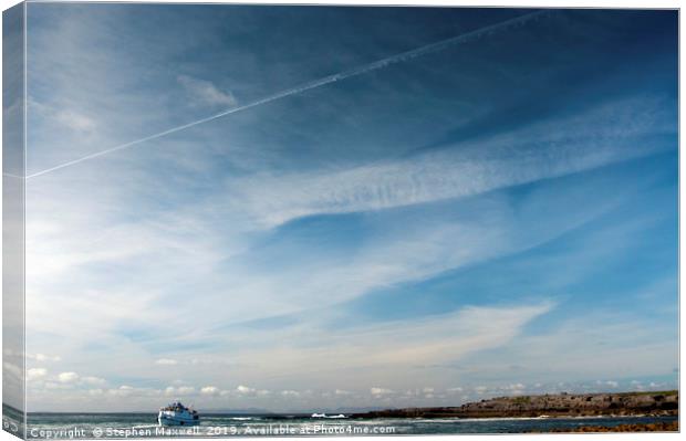 Doolin Cruise Canvas Print by Stephen Maxwell