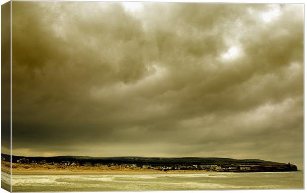 Storm over Castlerock Canvas Print by Stephen Maxwell