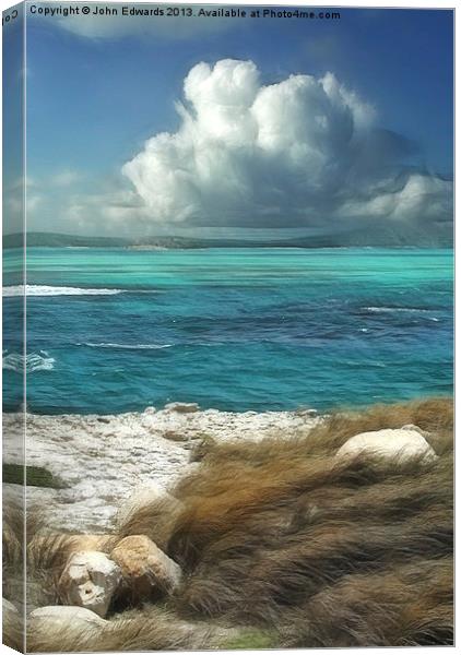 Nonsuch Bay, Antigua Canvas Print by John Edwards