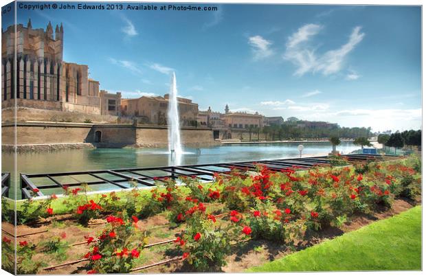 Parc de la Mer, Mallorca Canvas Print by John Edwards