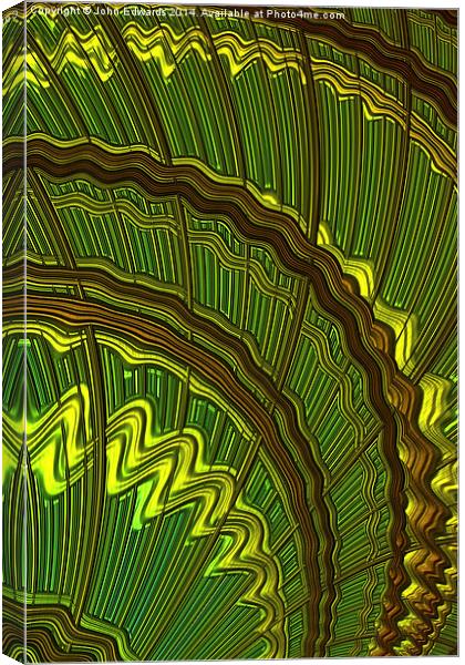 Celtic Harp Abstract Canvas Print by John Edwards