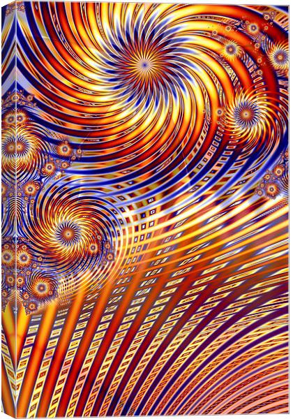 Pinwheel Abstract Canvas Print by John Edwards