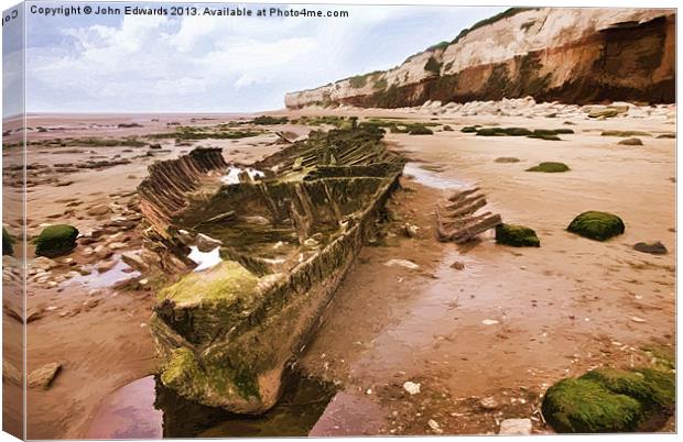 The Wreck of the Sheraton Canvas Print by John Edwards