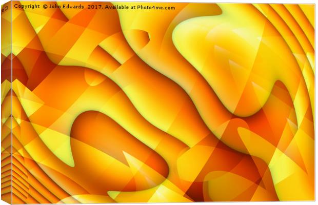 Waves of Sunlight Canvas Print by John Edwards