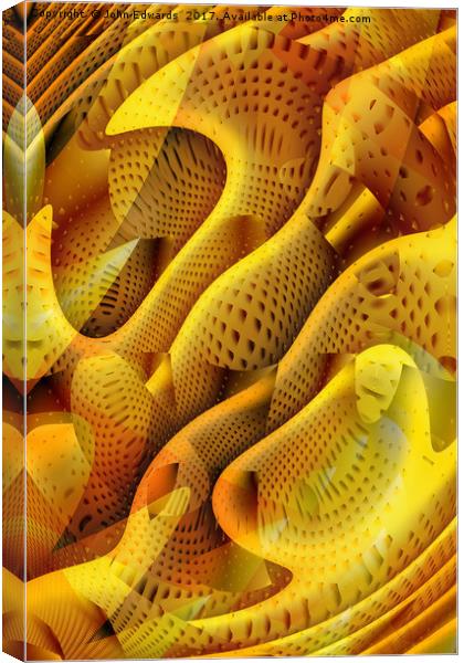 Abstract Honeycomb Canvas Print by John Edwards