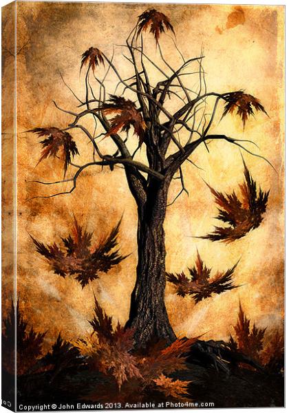 The song of Autumn Canvas Print by John Edwards