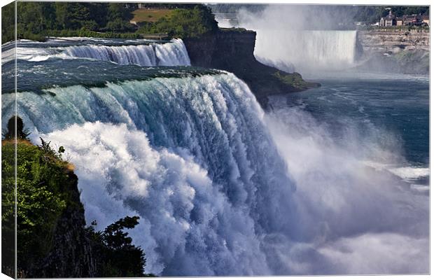 The Fury of the American Falls - Niagara Canvas Print by Sharpimage NET