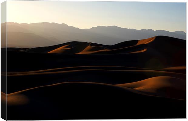 Mesquite Sand Dunes at Dusk Canvas Print by Sharpimage NET