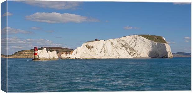 The Needles and Lighthouse Canvas Print by Sharpimage NET
