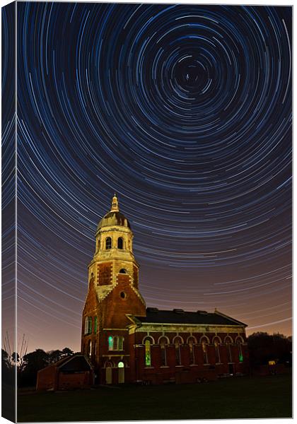 Netley Chapel Startrails Canvas Print by Sharpimage NET