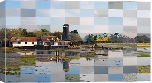 Multiple Visions of Langstone Mill 2 Canvas Print by Sharpimage NET