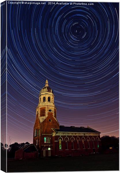 Netley Chapel Startrails Canvas Print by Sharpimage NET