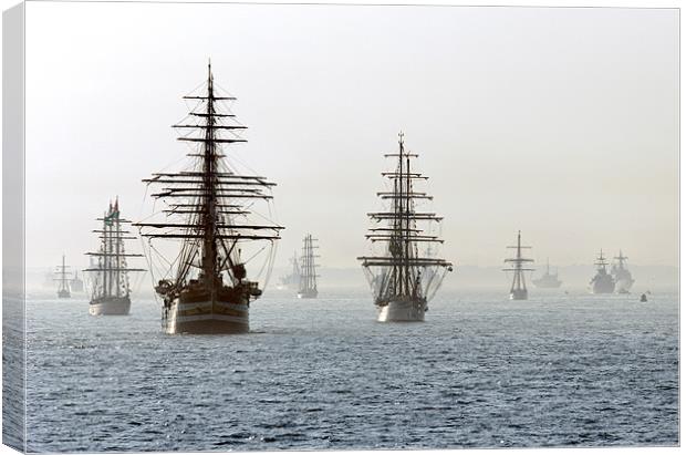 Talls ships take their place at the International  Canvas Print by Sharpimage NET