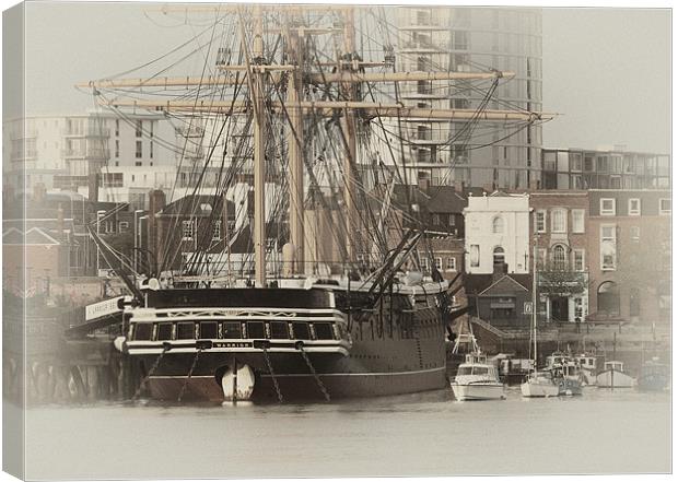 HMS Warrior Canvas Print by Sharpimage NET