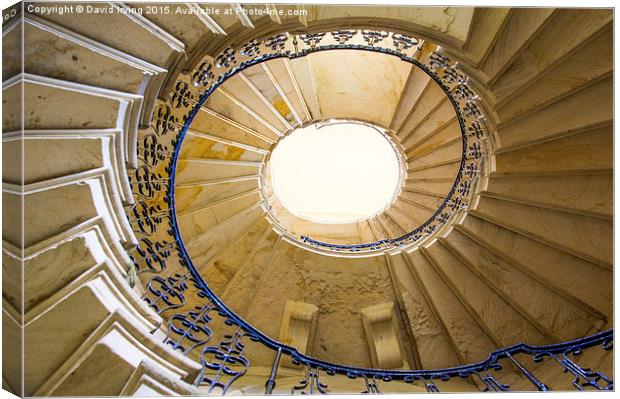  Spiral Staircase Canvas Print by David Irving