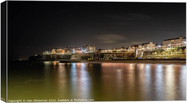 Broadstairs sea front  Canvas Print by Alan Glicksman