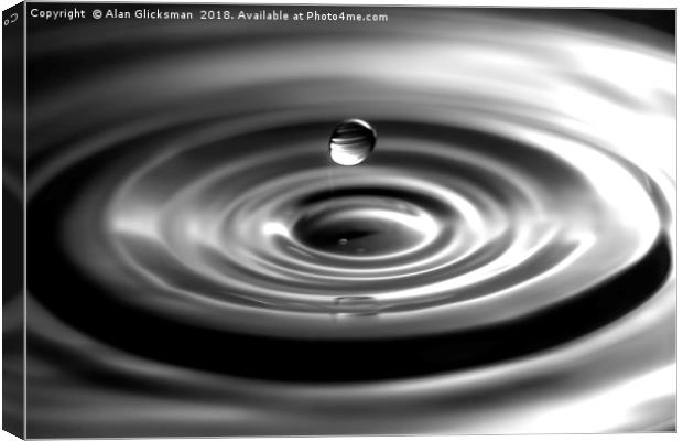 A water droplet Canvas Print by Alan Glicksman