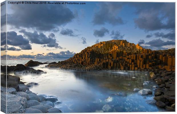  The Giants Causeway at Sunset Canvas Print by Chris Heal