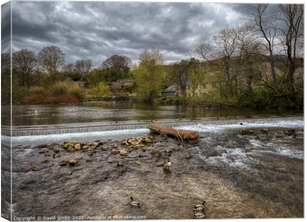 Bakew From The Bridge Of Locks Canvas Print by David Smith