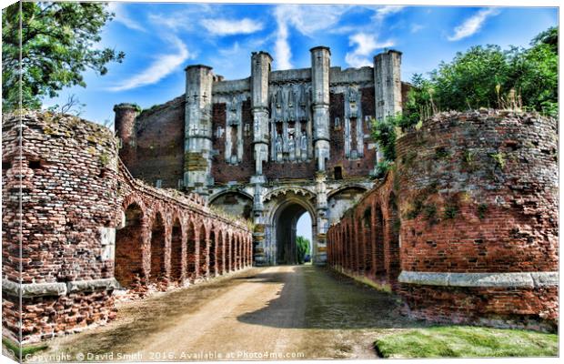 Past Glory Of The Abbey Canvas Print by David Smith