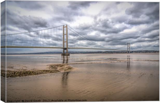 Across The Humber Canvas Print by David Smith