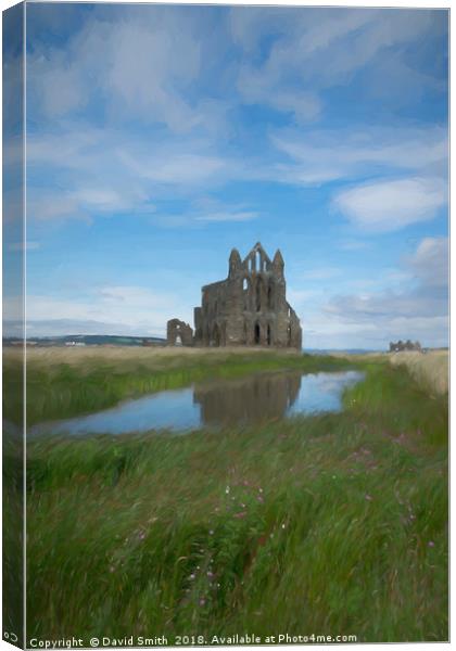 Whitby Abbey Canvas Print by David Smith