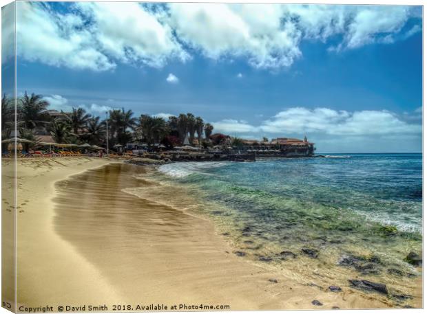 Santa Maria, Cape Verdi Canvas Print by David Smith