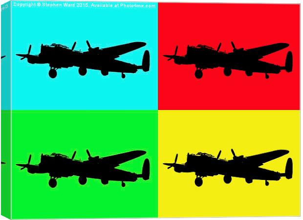  Lanc pop art Canvas Print by Stephen Ward