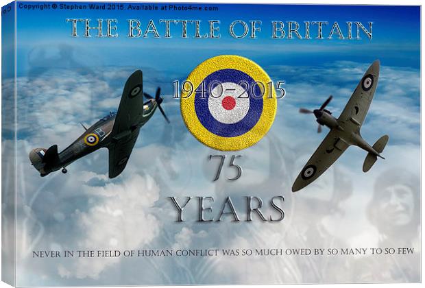 The Battle of Britain Canvas Print by Stephen Ward