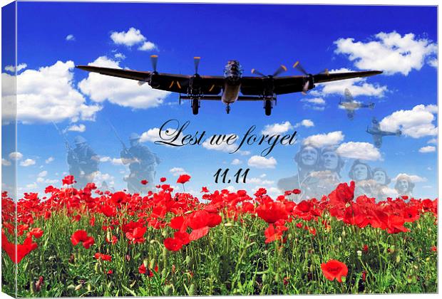  lest we forget Canvas Print by Stephen Ward
