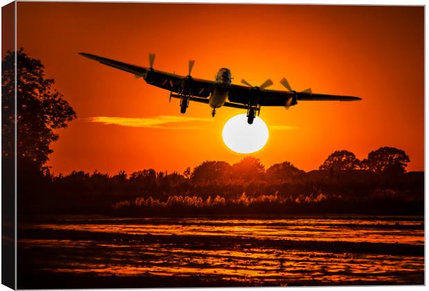 Twighlight Take off Canvas Print by Stephen Ward