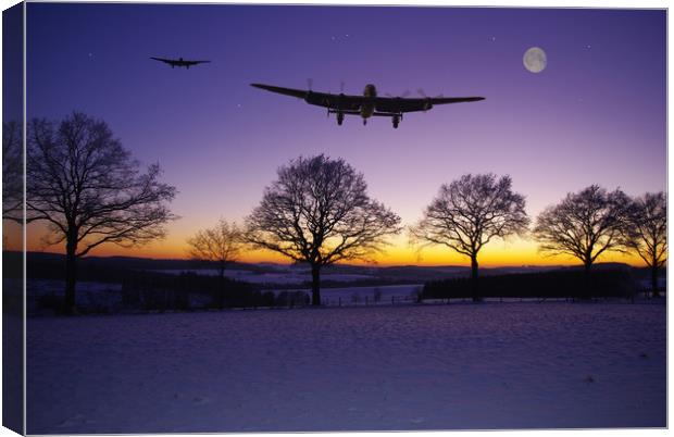 Bombers Moon Canvas Print by Stephen Ward