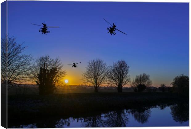 Apaches at Dusk Canvas Print by Stephen Ward
