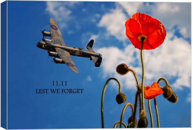 We will Remember Canvas Print by Stephen Ward