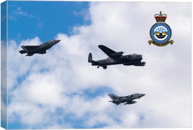 617 Squadron, Past Present and Future Canvas Print by Stephen Ward