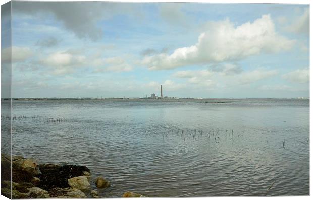  River Medway riverside park Canvas Print by pristine_ images