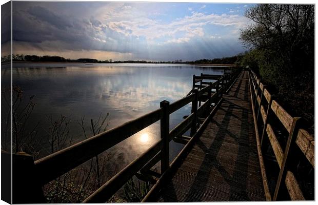  Storm over Filby Broad Canvas Print by Broadland Photography