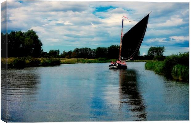  Wherry on the River Thurne Canvas Print by Broadland Photography