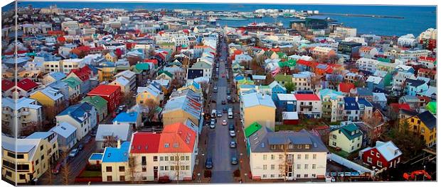  Colours of Reykjavik Canvas Print by Broadland Photography