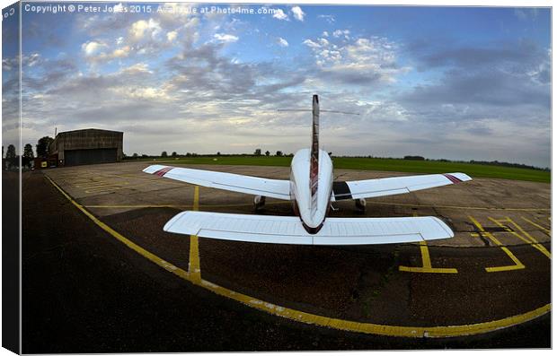  Ready for take off Canvas Print by Peter Jones