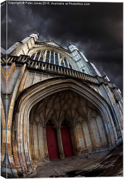 Winchester Cathedral  Canvas Print by Peter Jones